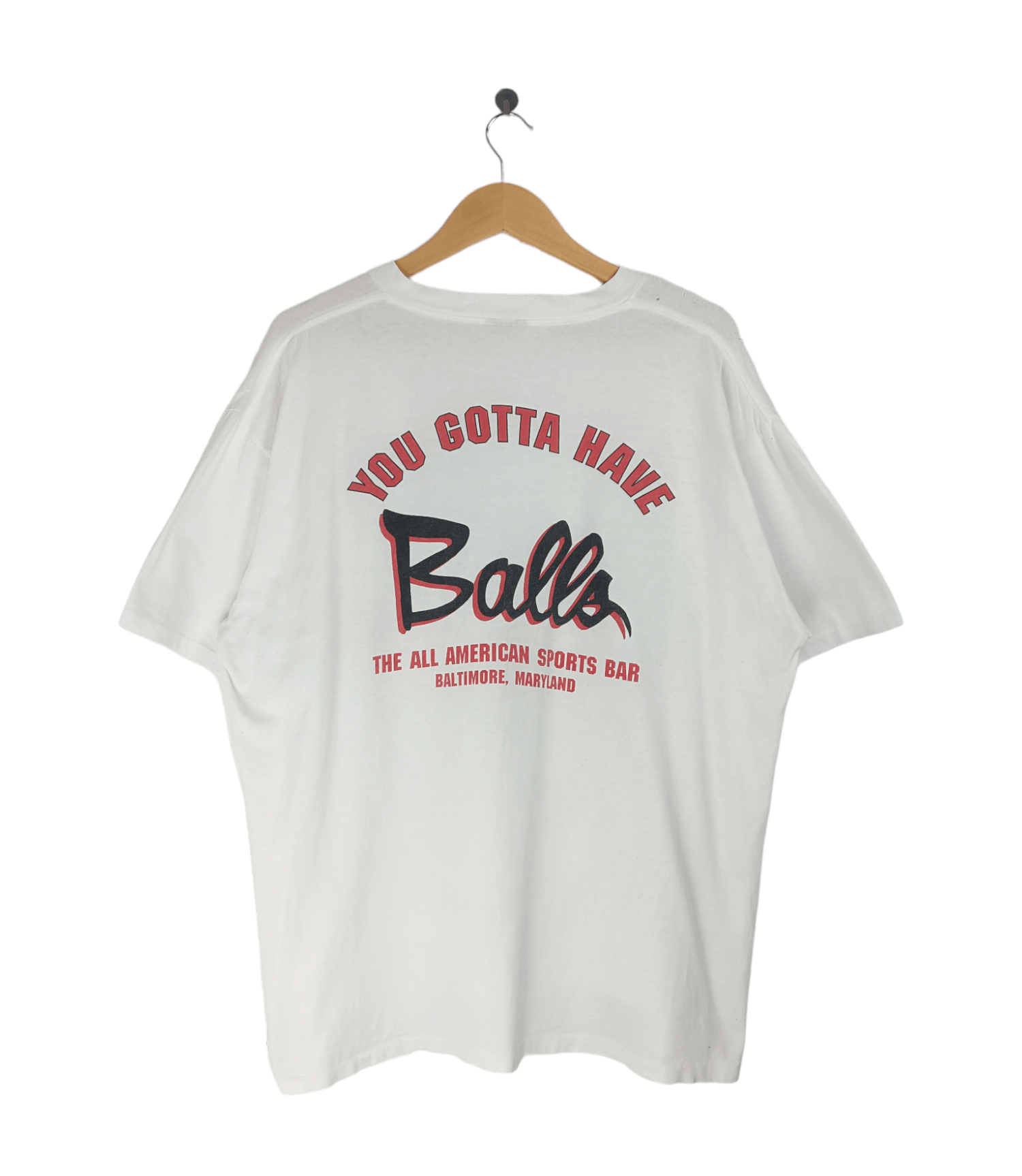 NFL VINTAGE 90'S BALLS AMERICAN SPORTS BAR TEE NBA NFL MLB FIFA Size US XL / EU 56 / 4 - 1 Thumbnail
