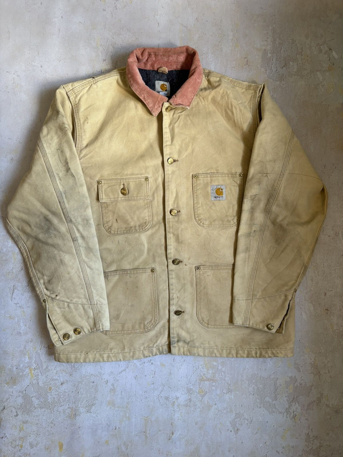 Carhartt Vintage faded Carhartt Work Jacket Size US L / EU 52-54 / 3 - 1 Thumbnail