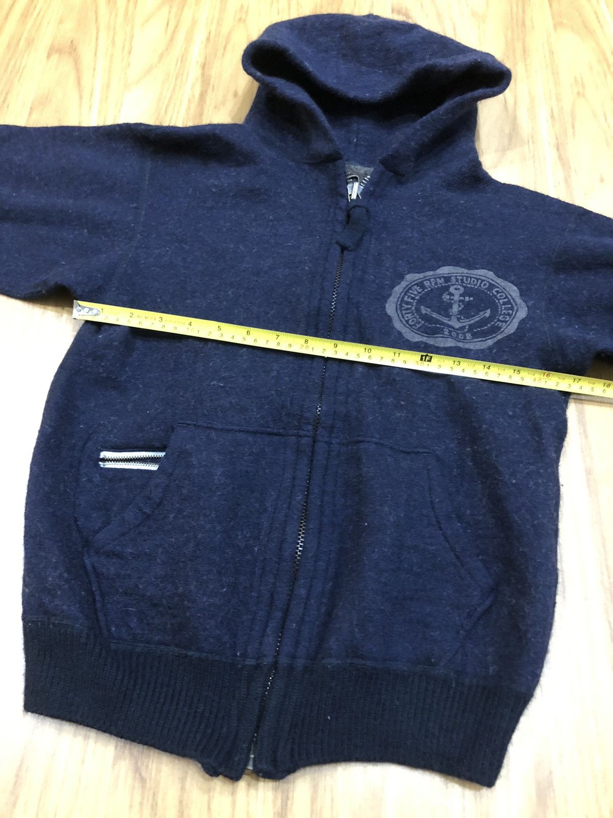 45rpm 45rpm 100% Wool Zipper Hoodie Size US S / EU 44-46 / 1 - 15 Thumbnail