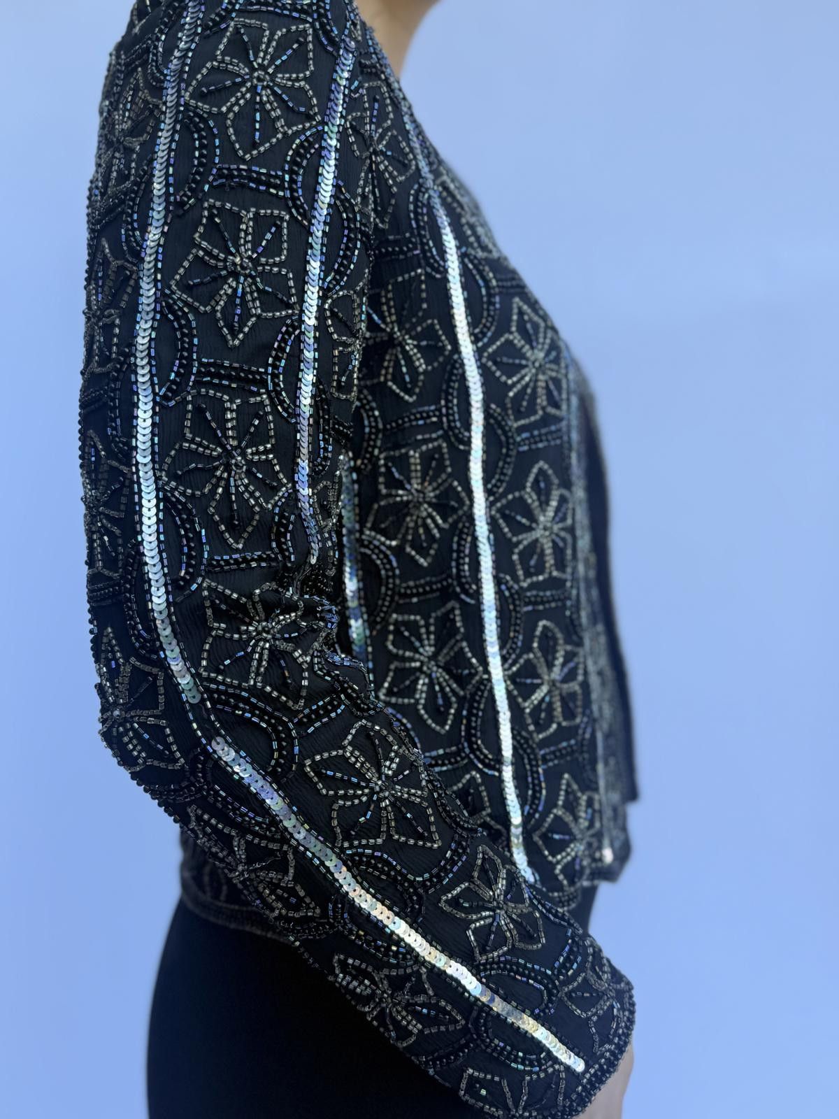 Designer Vintage 80's Papell Boutique Formal Cardigan Size ONE SIZE - 4 Thumbnail