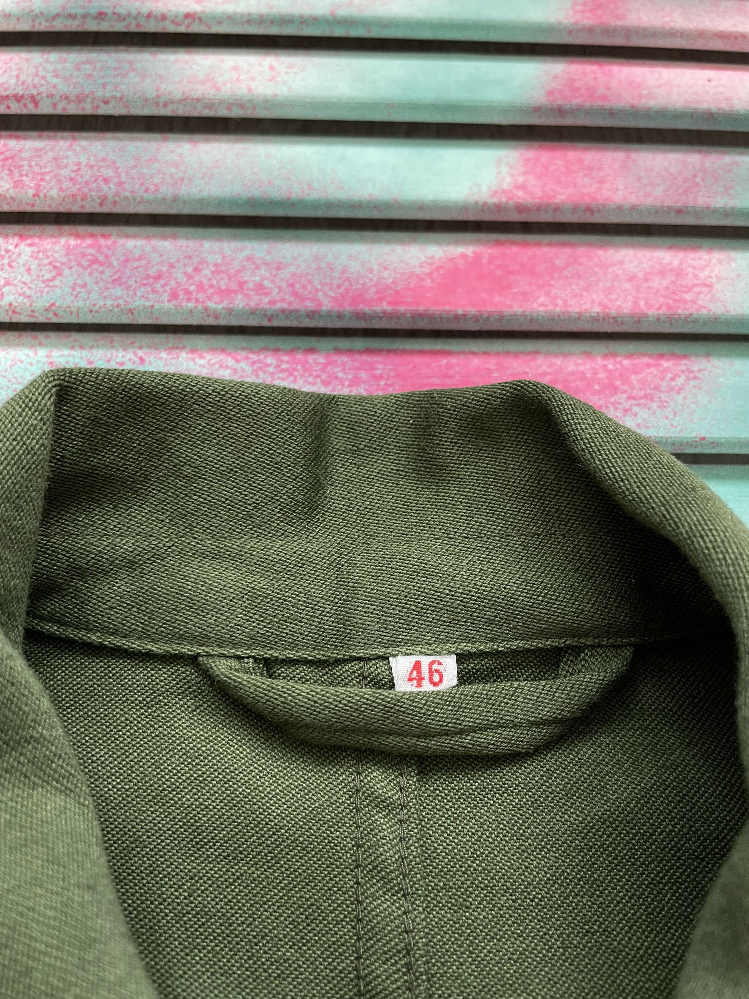Vintage Vintage 1980 Army Military Cotton USA Shirt Jacket Size US S / EU 44-46 / 1 - 4 Thumbnail
