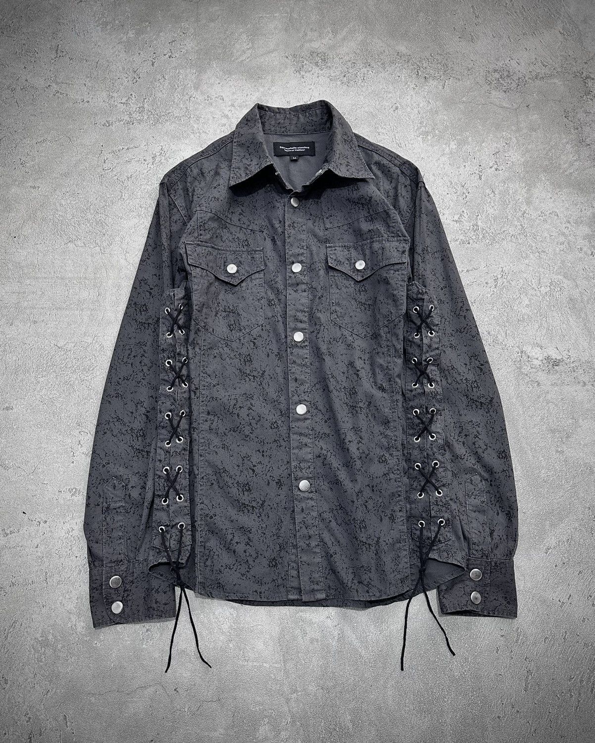 Japanese Brand Roushatte Lace Up Shirt Size US M / EU 48-50 / 2 - 1 Thumbnail