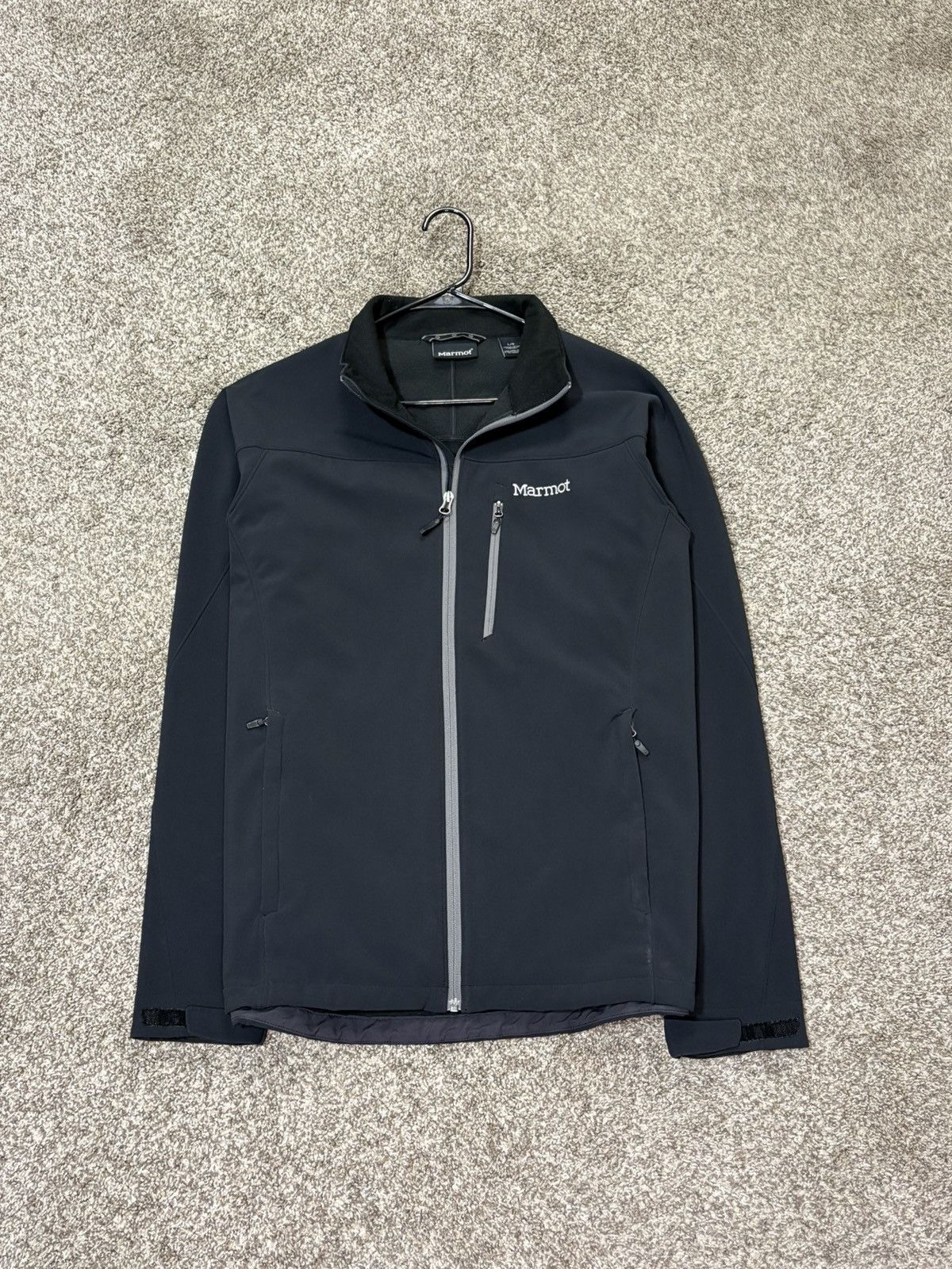 Marmot Marmot Jacket Mens L Black Softshell Full Zip Fleece Lined Size US L / EU 52-54 / 3 - 1 Thumbnail