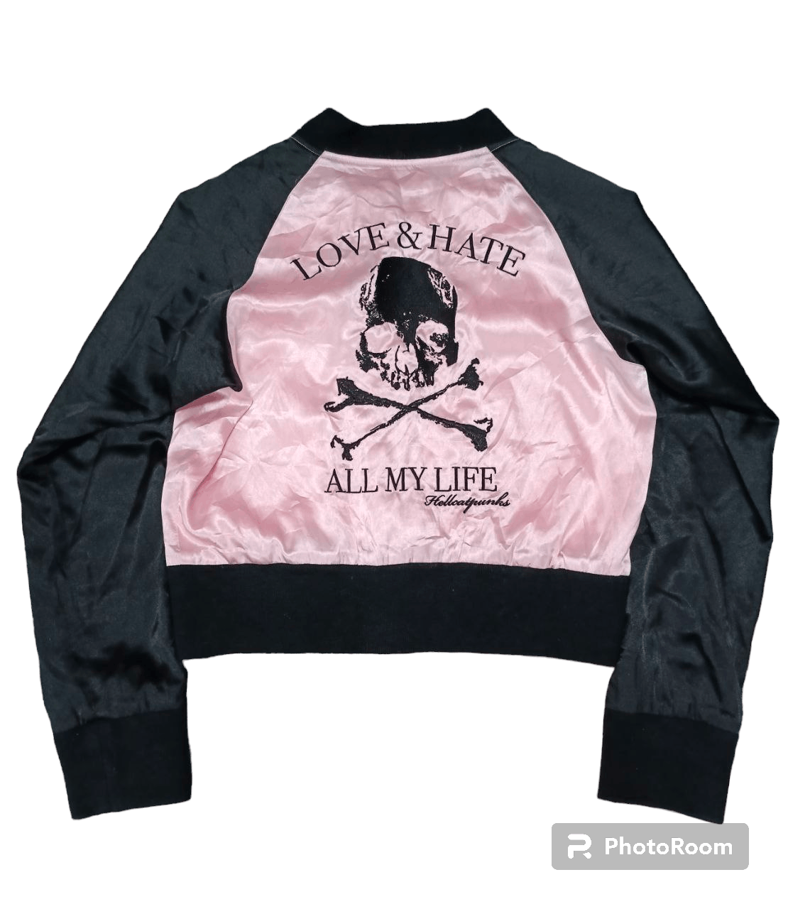 Japanese Brand HELL CAT PUNK NOT DEAD LOVE&HATE ALL MY LIVE SATIN JACKET Size M / US 6-8 / IT 42-44 - 3 Thumbnail