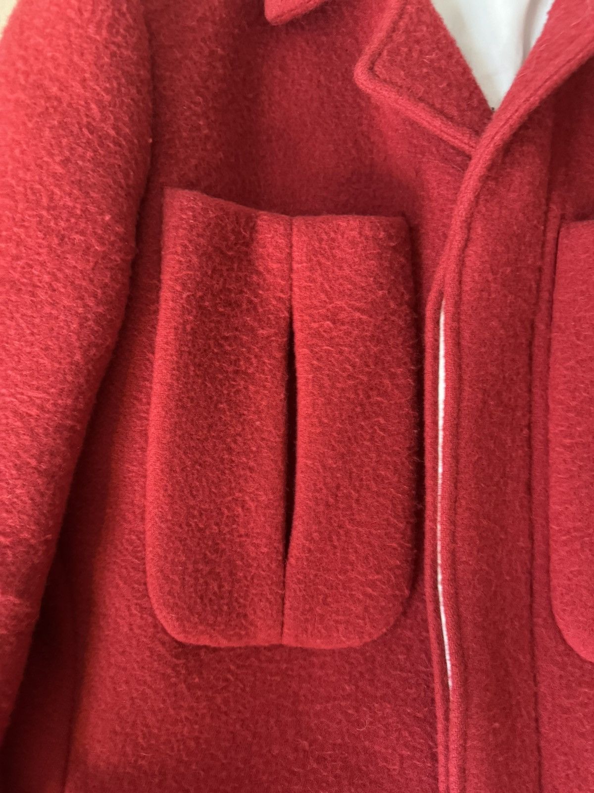Raf Simons Raf Simons FW18 / « red coat with very big pockets » Size US M / EU 48-50 / 2 - 7 Thumbnail