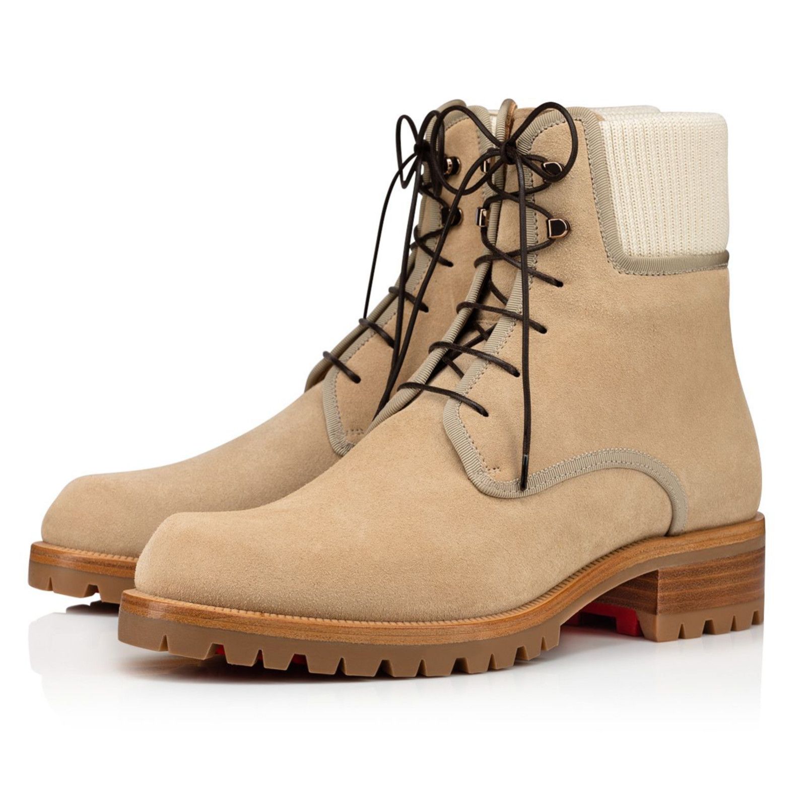 Christian Louboutin Christian Louboutin Suede Combat Lace Up Boot 44.5 11.5 Size US 11.5 / EU 44-45 - 1 Thumbnail