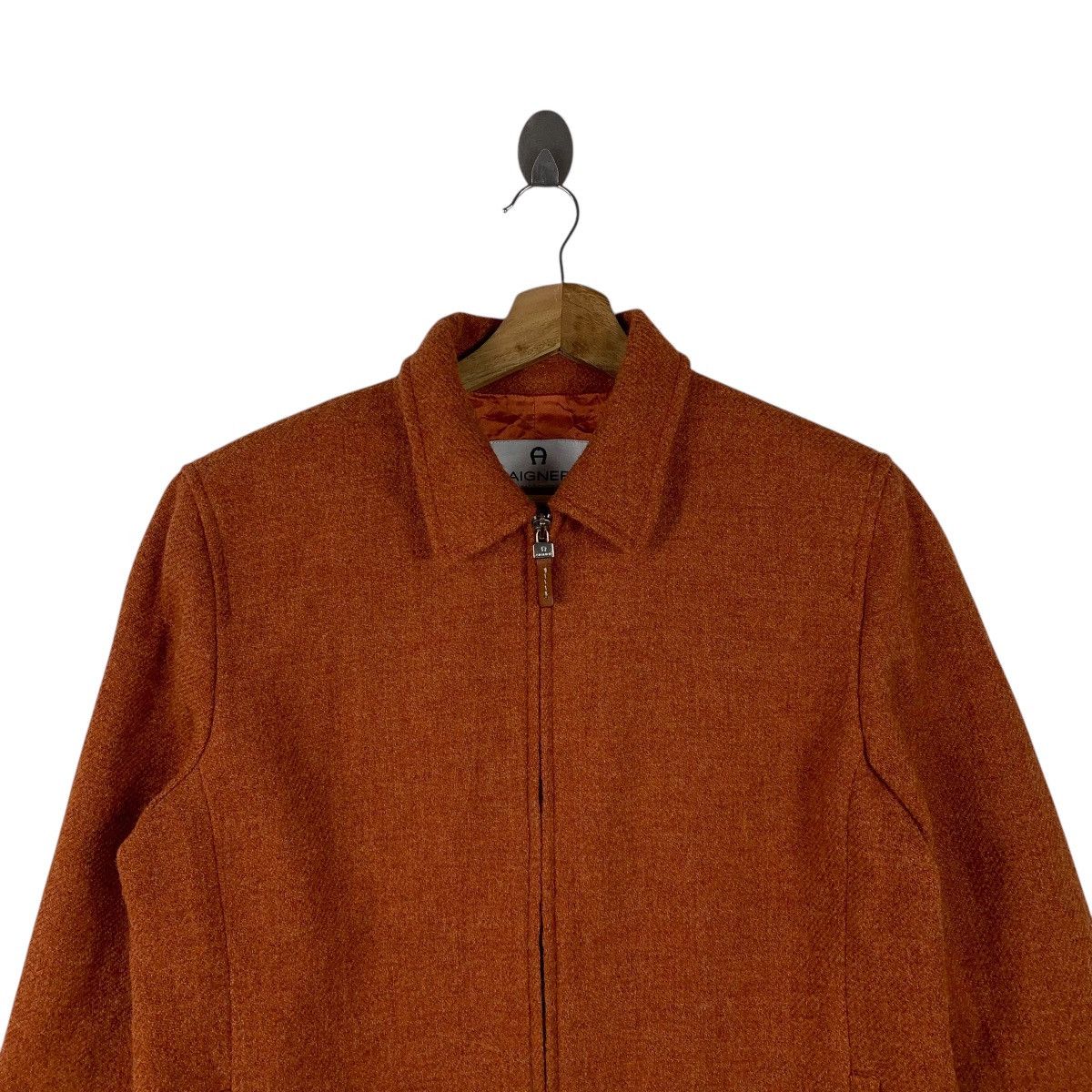 Aigner AIGNER Italian Designer Wool Zipper Sweater Jacket Size M / US 6-8 / IT 42-44 - 4 Thumbnail