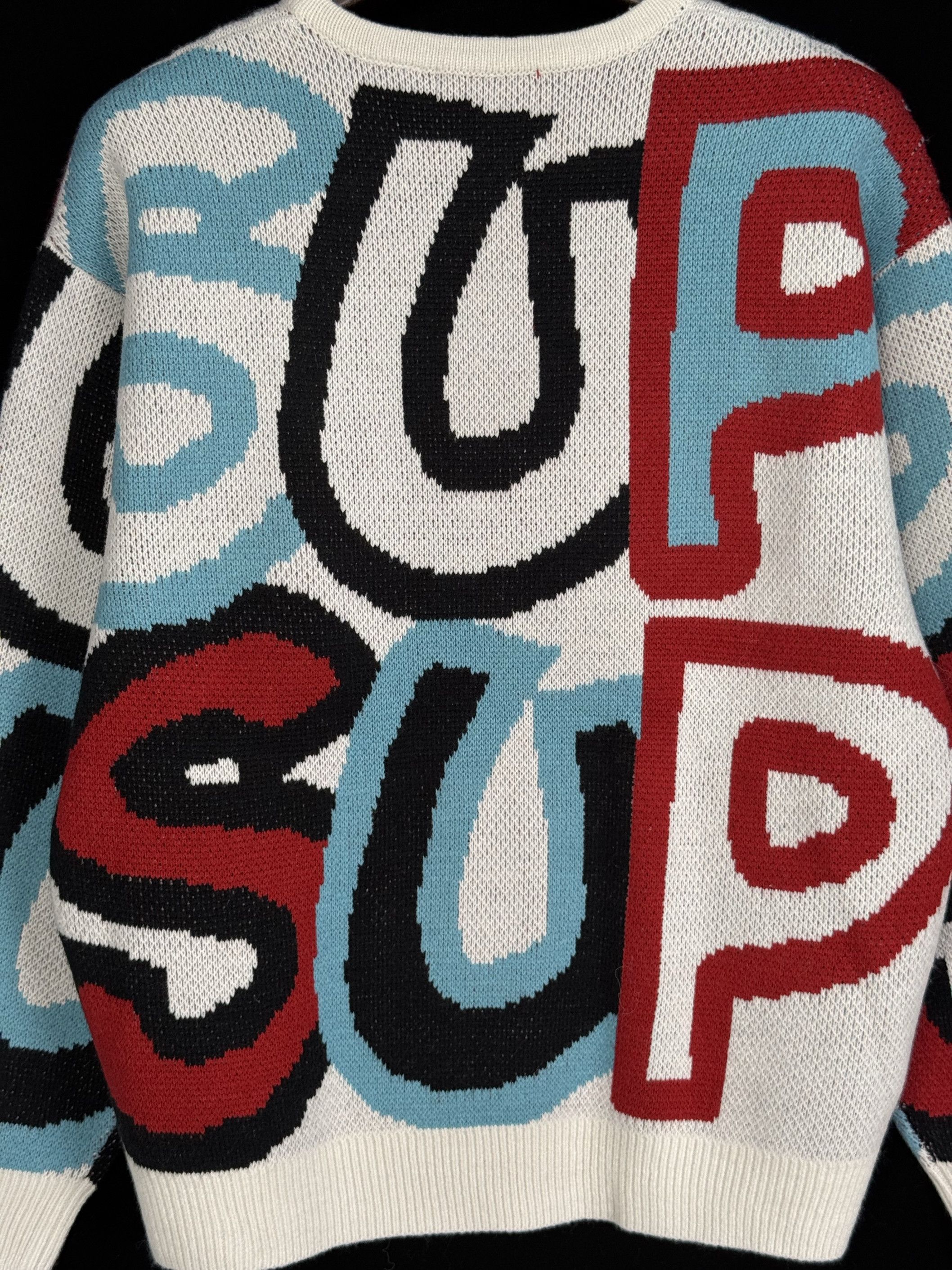 Supreme RARE SAMPLE* SUPREME®/SMURFS™ SWEATER SIZE L | Grailed 