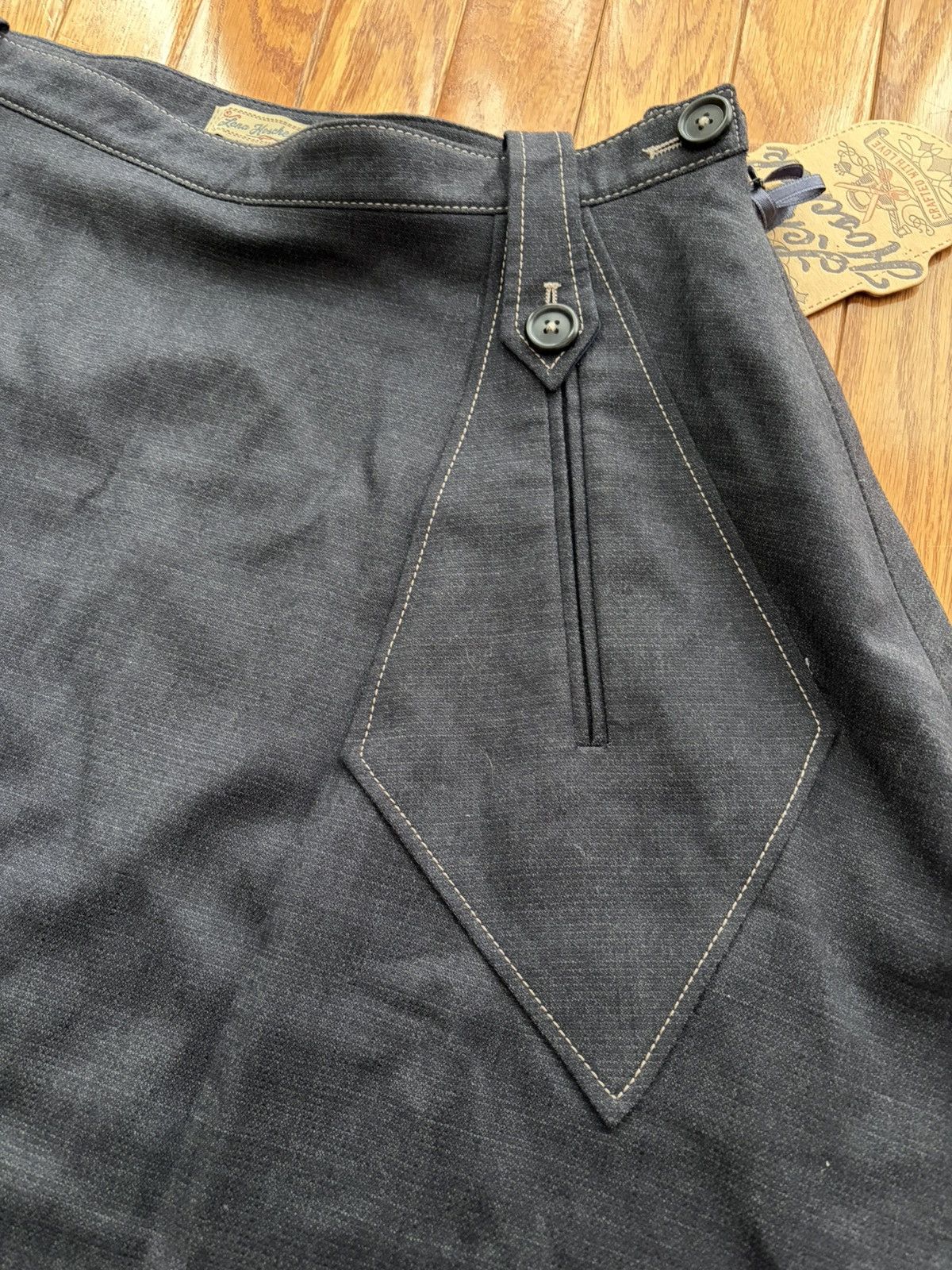 Other NWT Lena Hoschek Black Darted Wool Skirt Size 34" / US 12 / IT 48 - 6 Thumbnail
