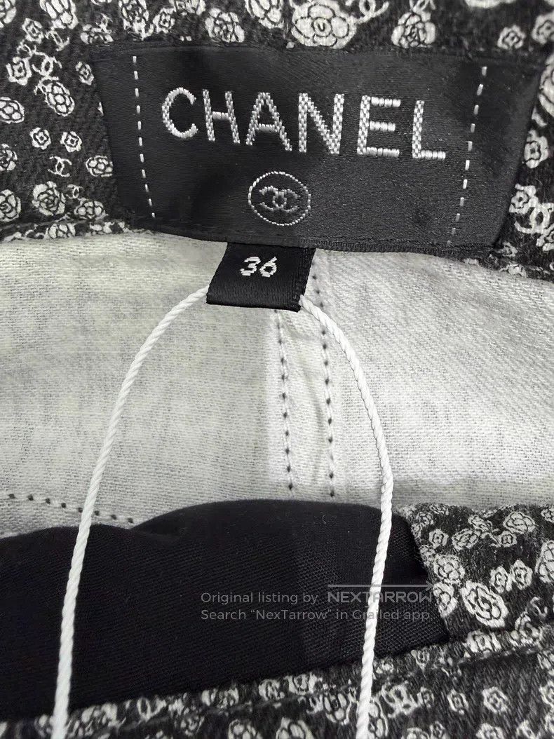 Chanel Chanel Camelia full-print trousers Size 24" / US 00 / IT 34 - 4 Thumbnail