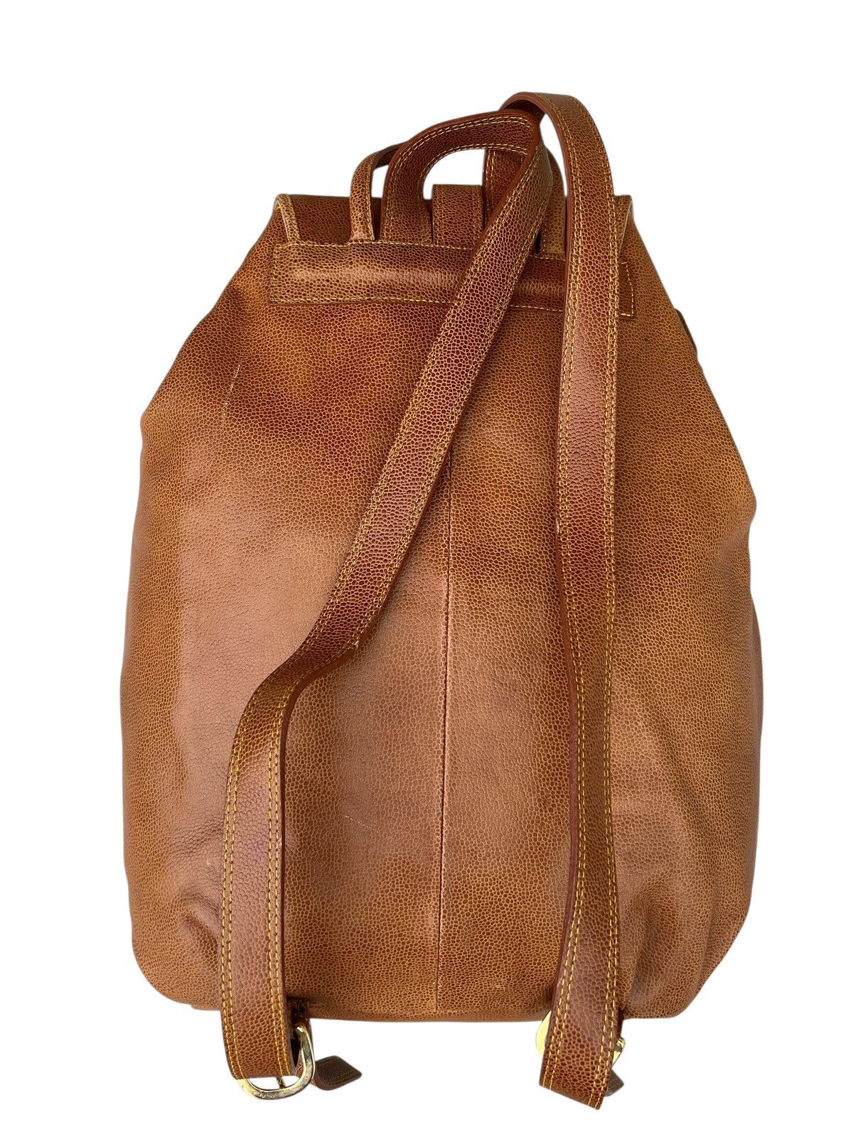 Leather Vintage L’ Homme Femme Leather Backpack Bag Size ONE SIZE - 8 Thumbnail