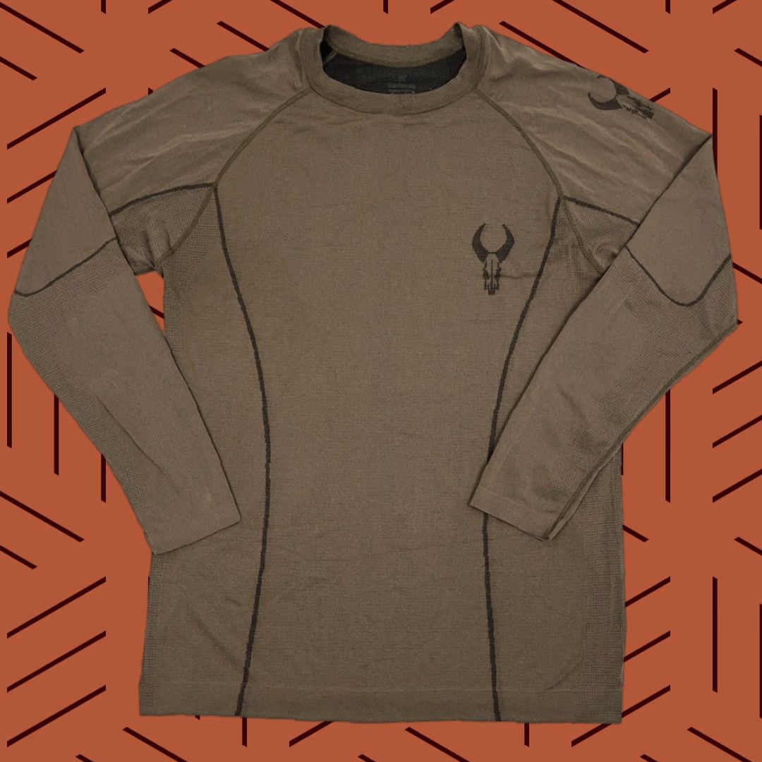 Vintage Badlands Latitude Shirt Mens XL Brown Archery Base Layer Hiking Stretch Shirt Size US XL / EU 56 / 4 - 1 Thumbnail