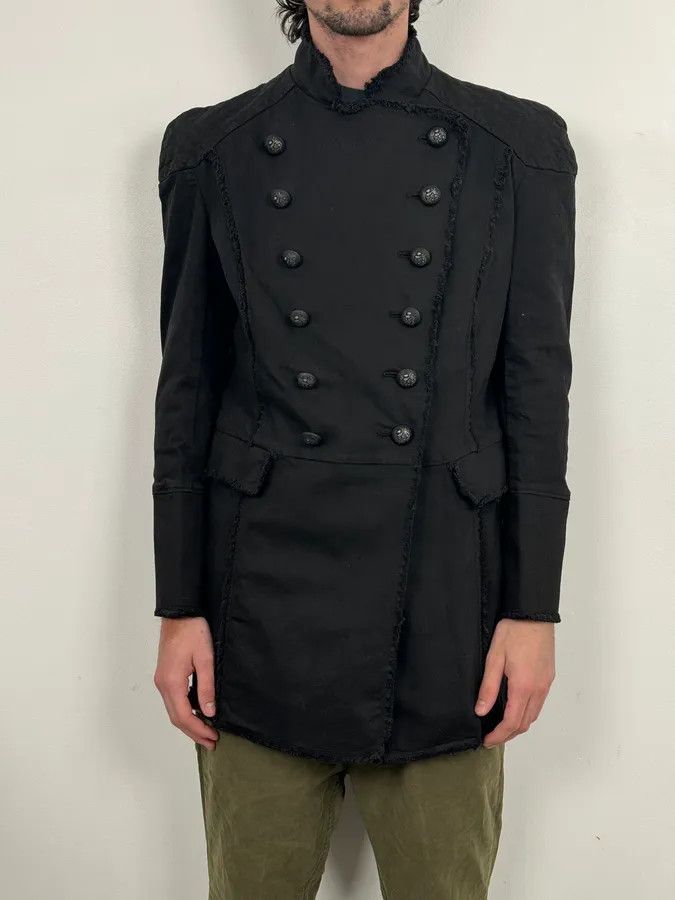Balmain Pierre Balmain Black Double-Breasted Officer Napoleon Jacket Size US S / EU 44-46 / 1 - 2 Thumbnail