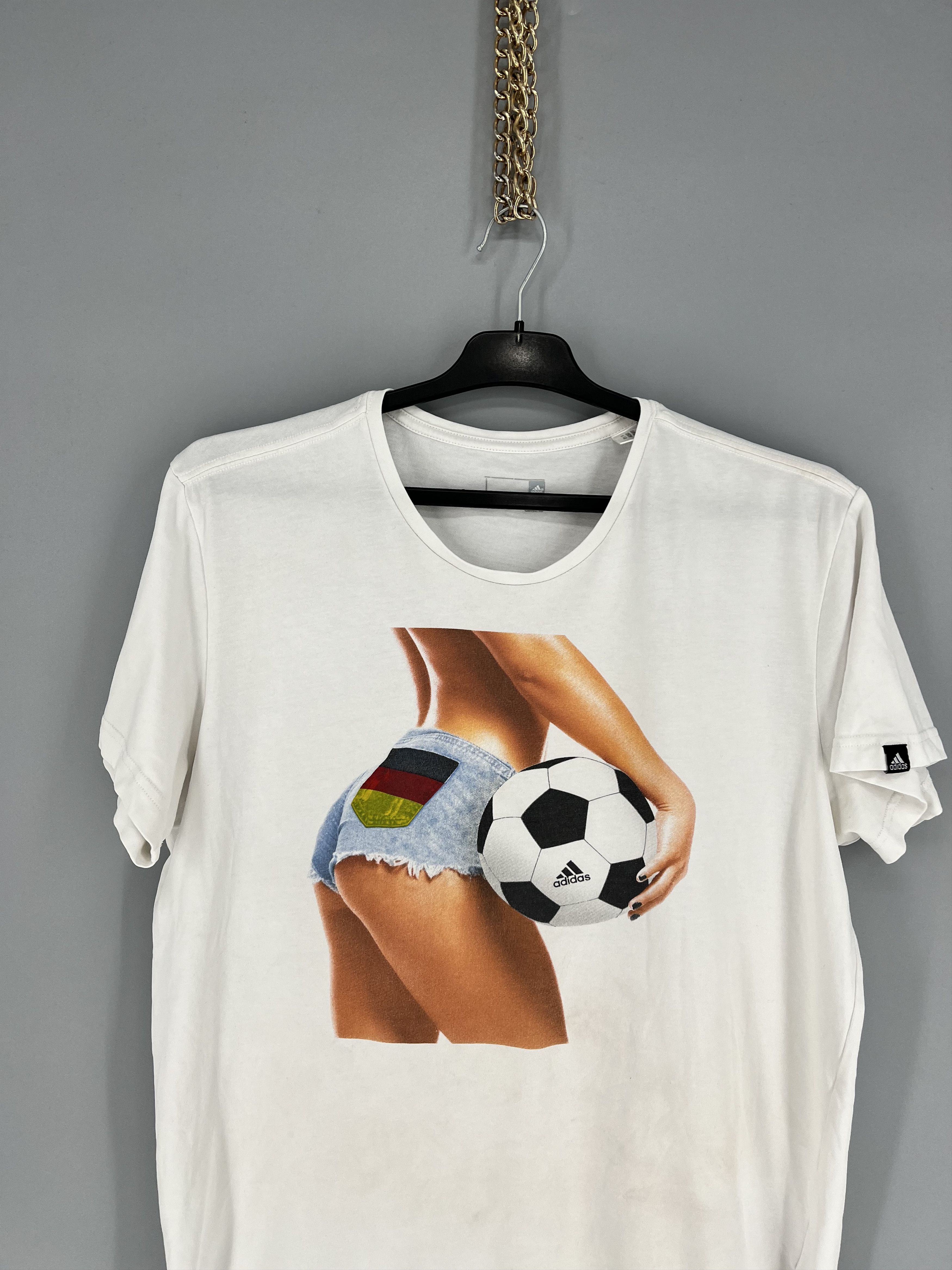 Adidas Adidas EURO 16 Tee Summer Fan white Size L Sexy Girl Size US L / EU 52-54 / 3 - 6 Thumbnail