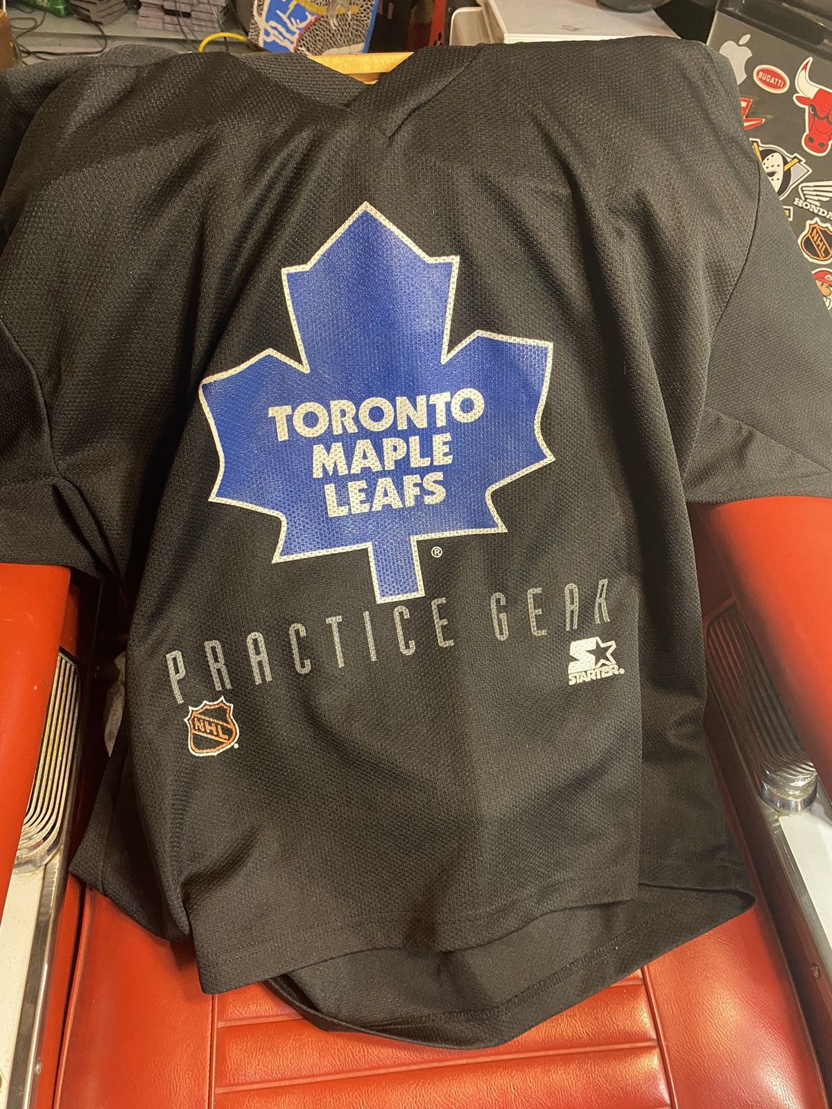 NHL × Starter × Vintage Vintage Maple Leafs Practice Gear Jersey Size US L / EU 52-54 / 3 - 4 Thumbnail