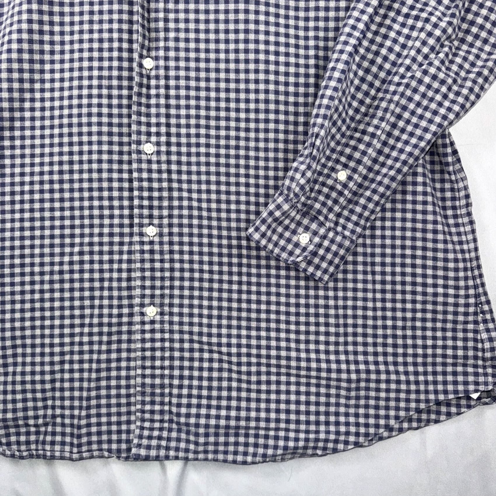 Ralph Lauren Ralph Lauren Shirt Men 2XLT Blue Gingham Button-Down Long Sleeve Casual Stay Relaxed Fit Big & Tall Size US XXL / EU 58 / 5 - 5 Thumbnail