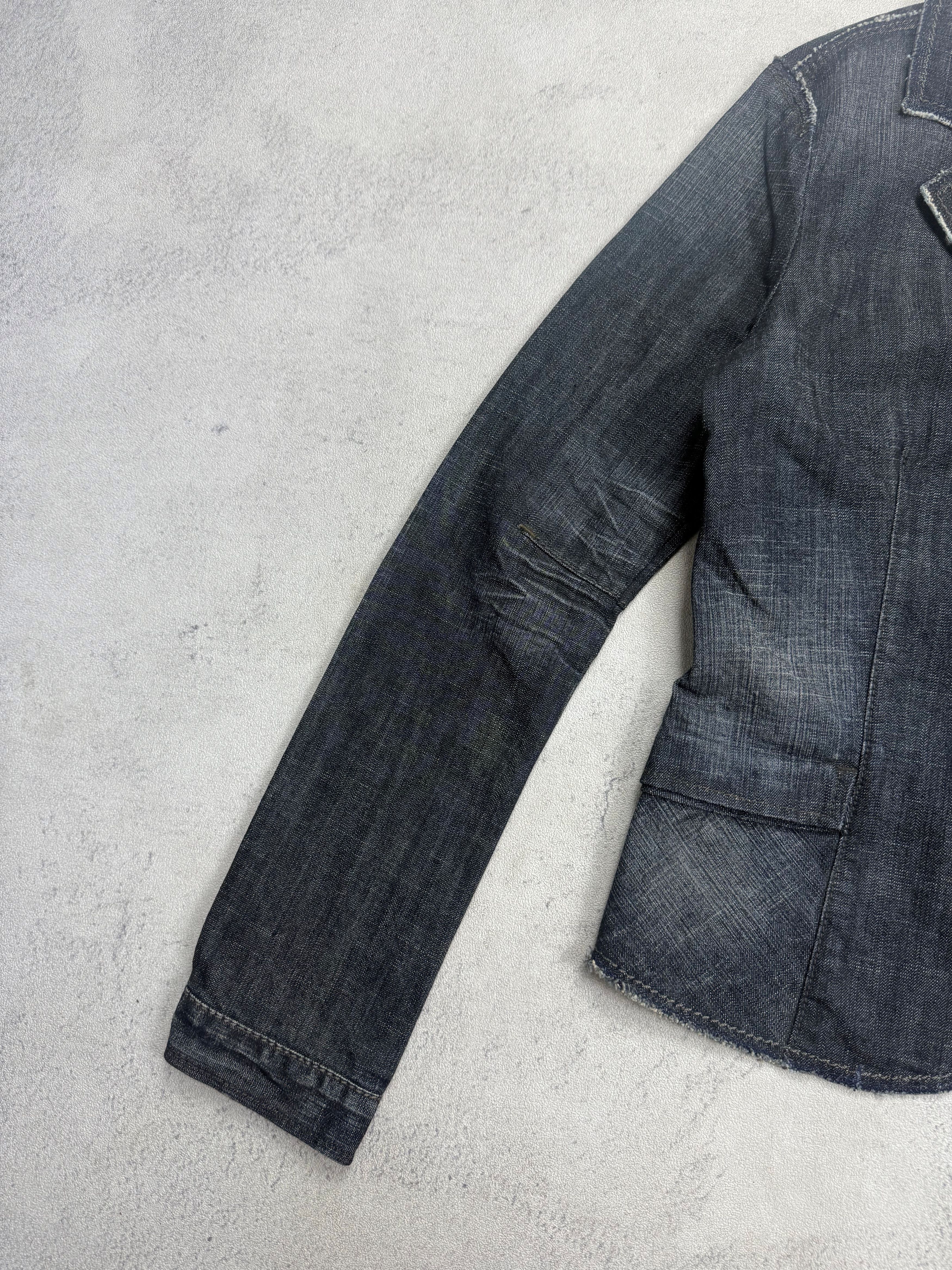 Marithe + Francois Girbaud Vintage Marithe Francois Girbaud Blazer Jeans Jacket Size L / US 10 / IT 46 - 7 Thumbnail