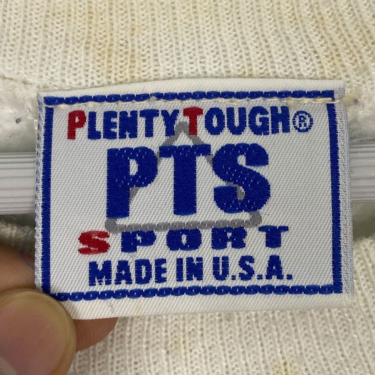 Vintage Vintage 90s Plenty Though Sports Sweatshirt Crewneck White Size US L / EU 52-54 / 3 - 6 Thumbnail