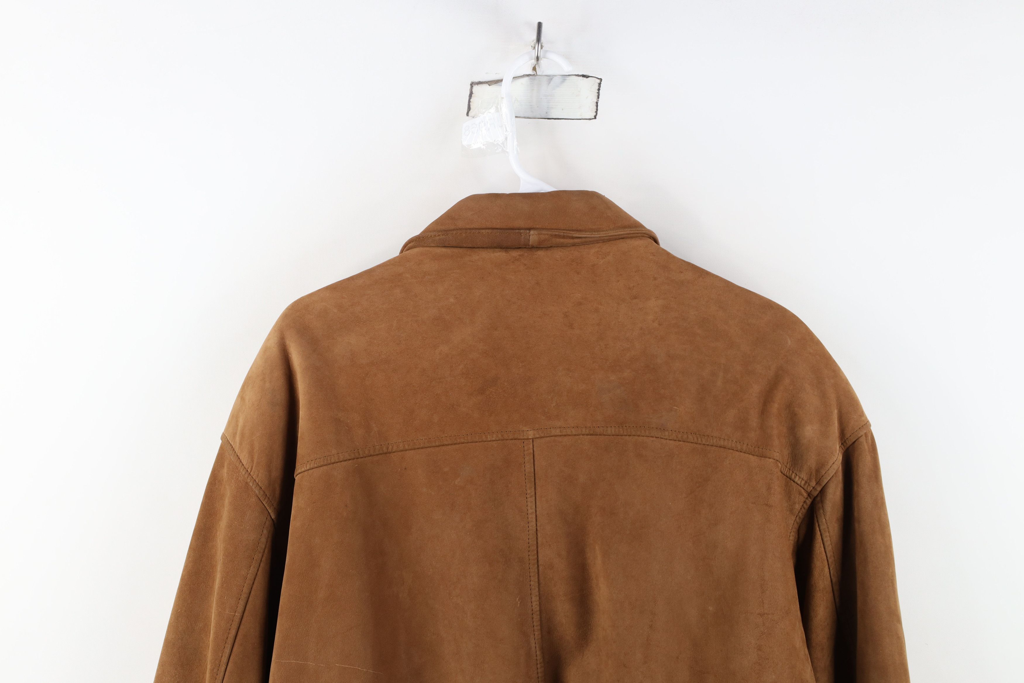 Vintage Vintage 90s Streetwear Suede Leather Flight Bomber Jacket Size US L / EU 52-54 / 3 - 16 Thumbnail