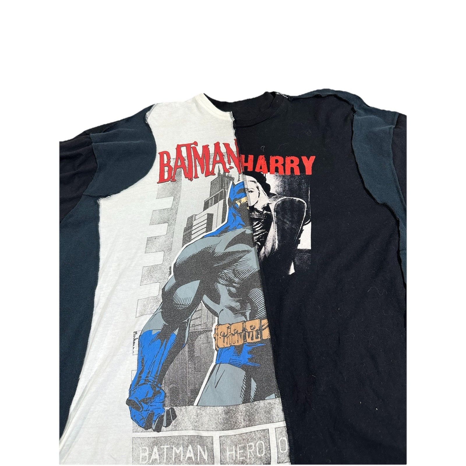 Handmade Custom 1 Of 1 Deconstructed T-Shirt Designer Batman Maison M Size US L / EU 52-54 / 3 - 2 Thumbnail