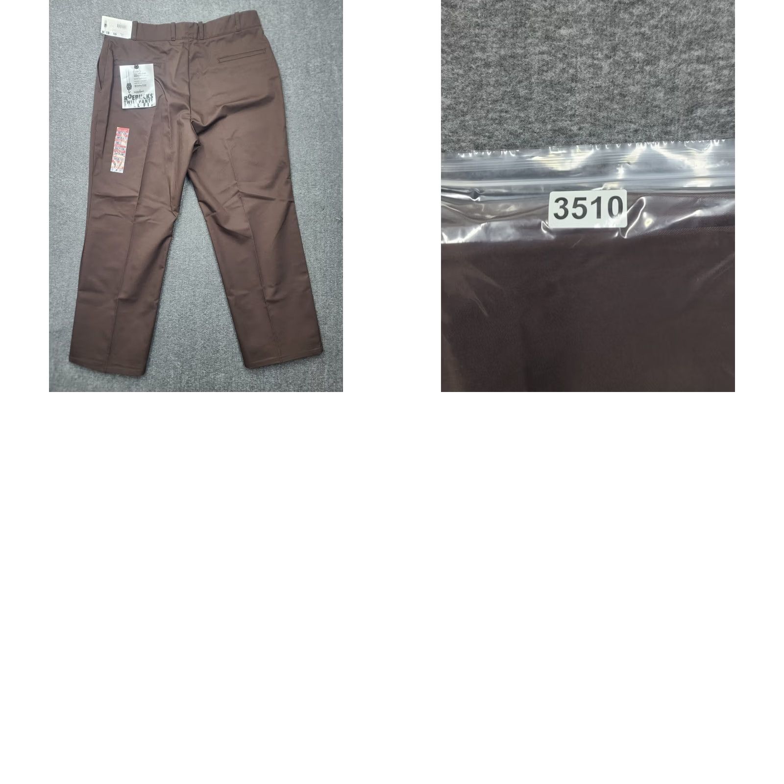Sears VINTAGE Roebucks Sears Perma-Prest Full Fit Twill Work Pants Mens 38x29 Brown NWT Size US 38 / EU 54 - 10 Thumbnail