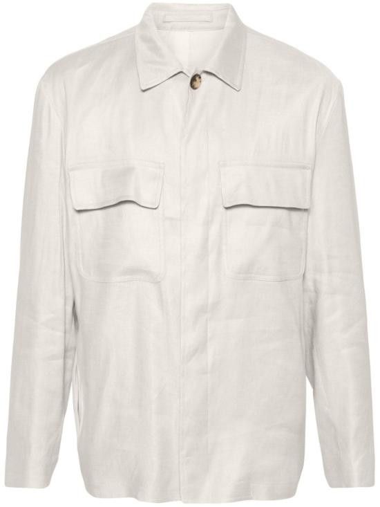 Lardini LARDINI Men Jacket EQANSEL EQSK62422120 White Size US L / EU 52-54 / 3 - 1 Thumbnail