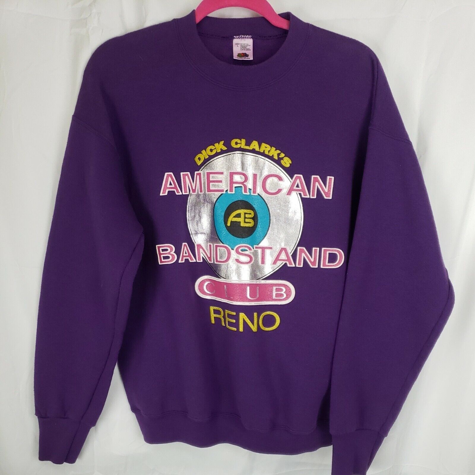 Vintage Vtg American Bandstand Club Sweatshirt Sz L Rock n Roll Reno Size L / US 10 / IT 46 - 3 Thumbnail