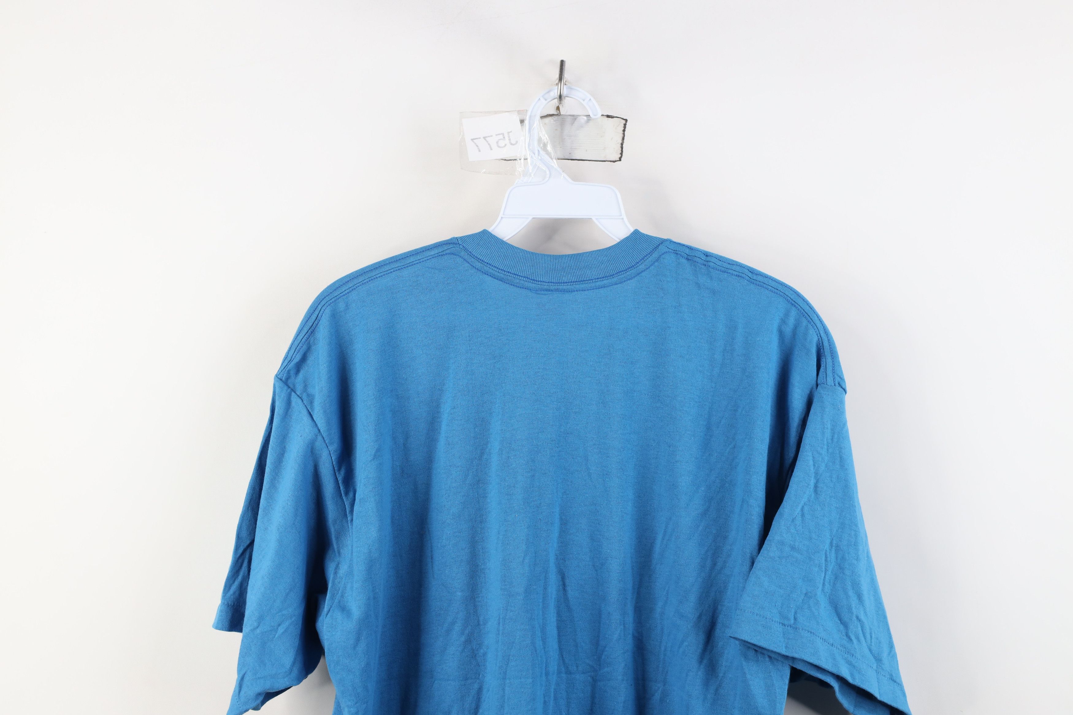 Vintage Vintage 70s Streetwear Short Sleeve Pocket T-Shirt Blue USA Size US XL / EU 56 / 4 - 9 Thumbnail