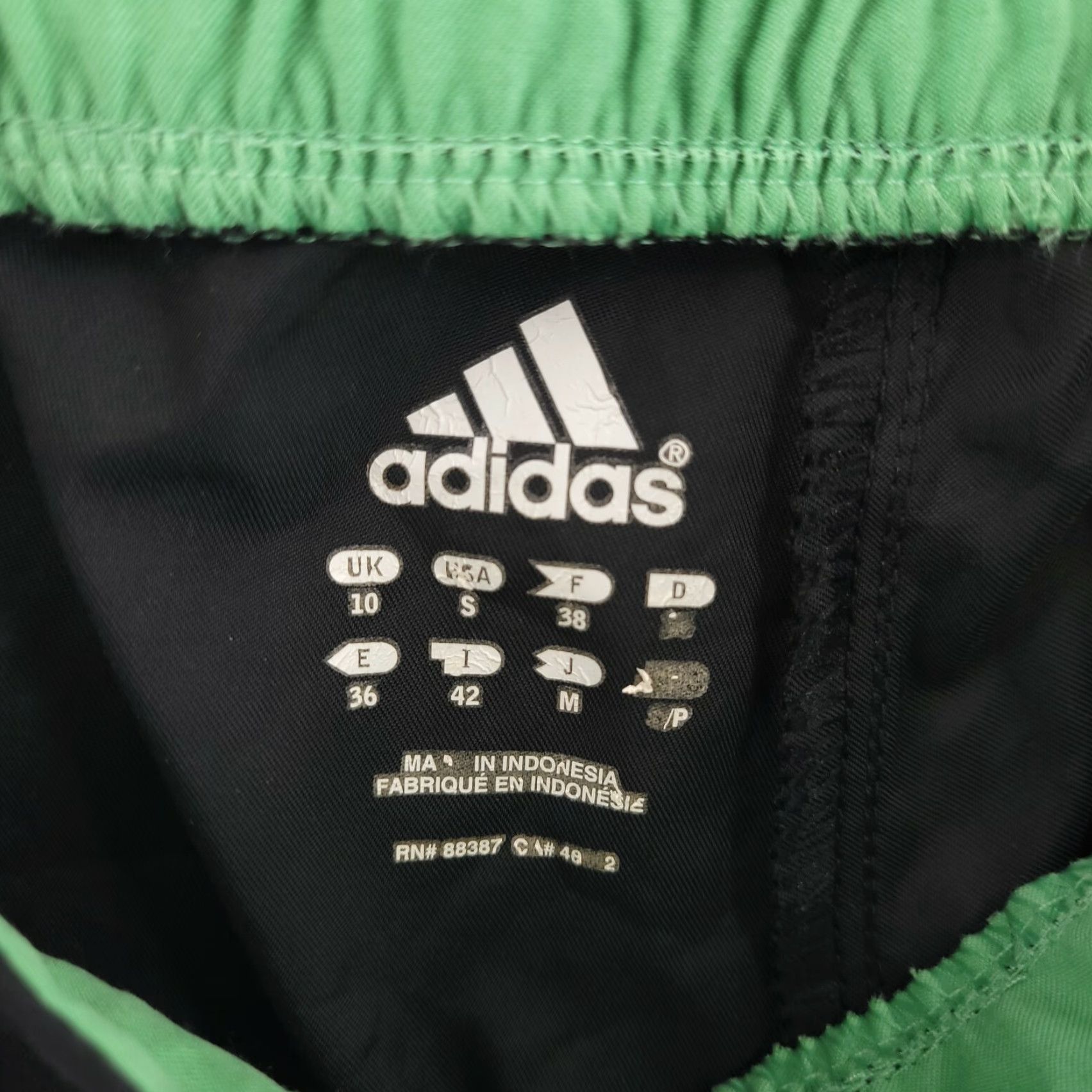 Adidas Adidas Running Shorts Womens Small Black Green Athletic Gym Size 28" / US 6 / IT 42 - 3 Thumbnail
