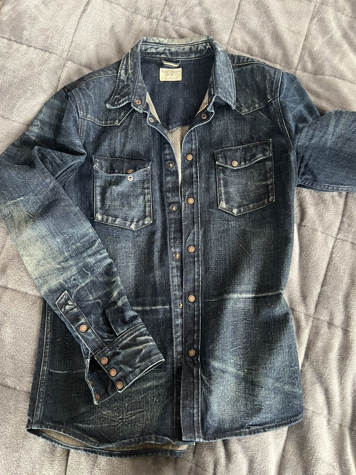 Nudie shops jeans shirt