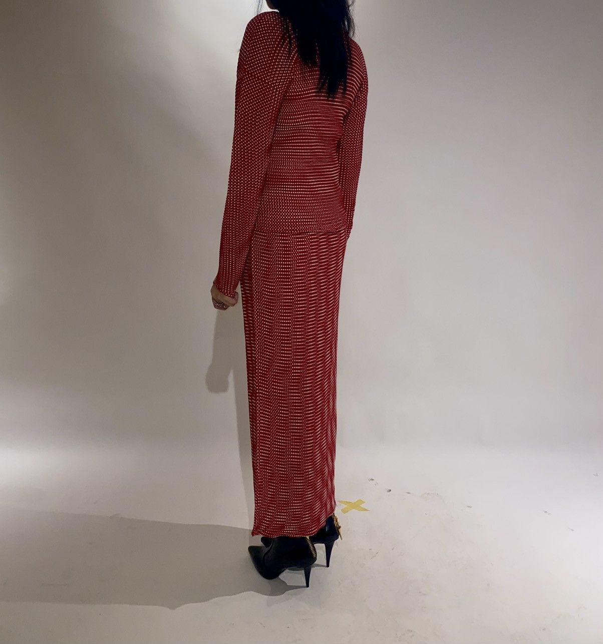 Issey Miyake × Vintage Issey Miyake 1990s Pleated Polyester Top & Skirt Set Size M / US 6-8 / IT 42-44 - 2 Thumbnail