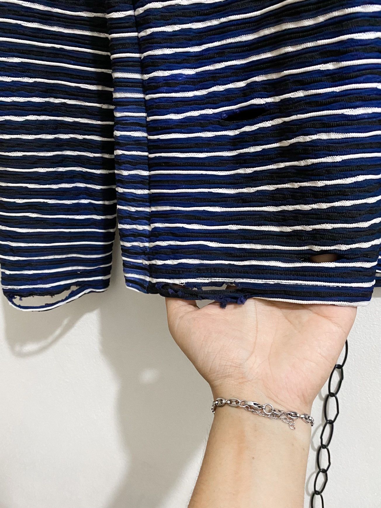 If Six Was Nine Tornado Mart Pleats Distreseed Long Sleeve Tee Size US M / EU 48-50 / 2 - 4 Thumbnail