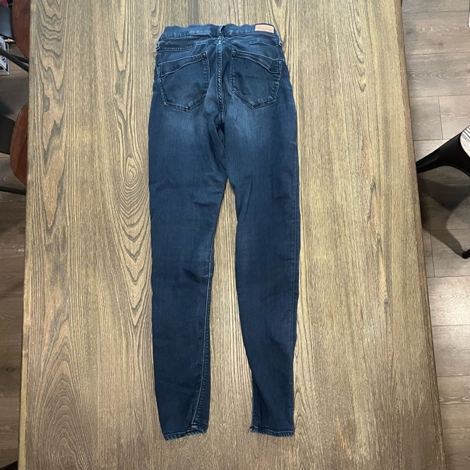 Express Express Legging Jeans Mid-Rise Supersoft Stretch Blue Siz 4L Size 27" / US 4 / IT 40 - 10 Thumbnail