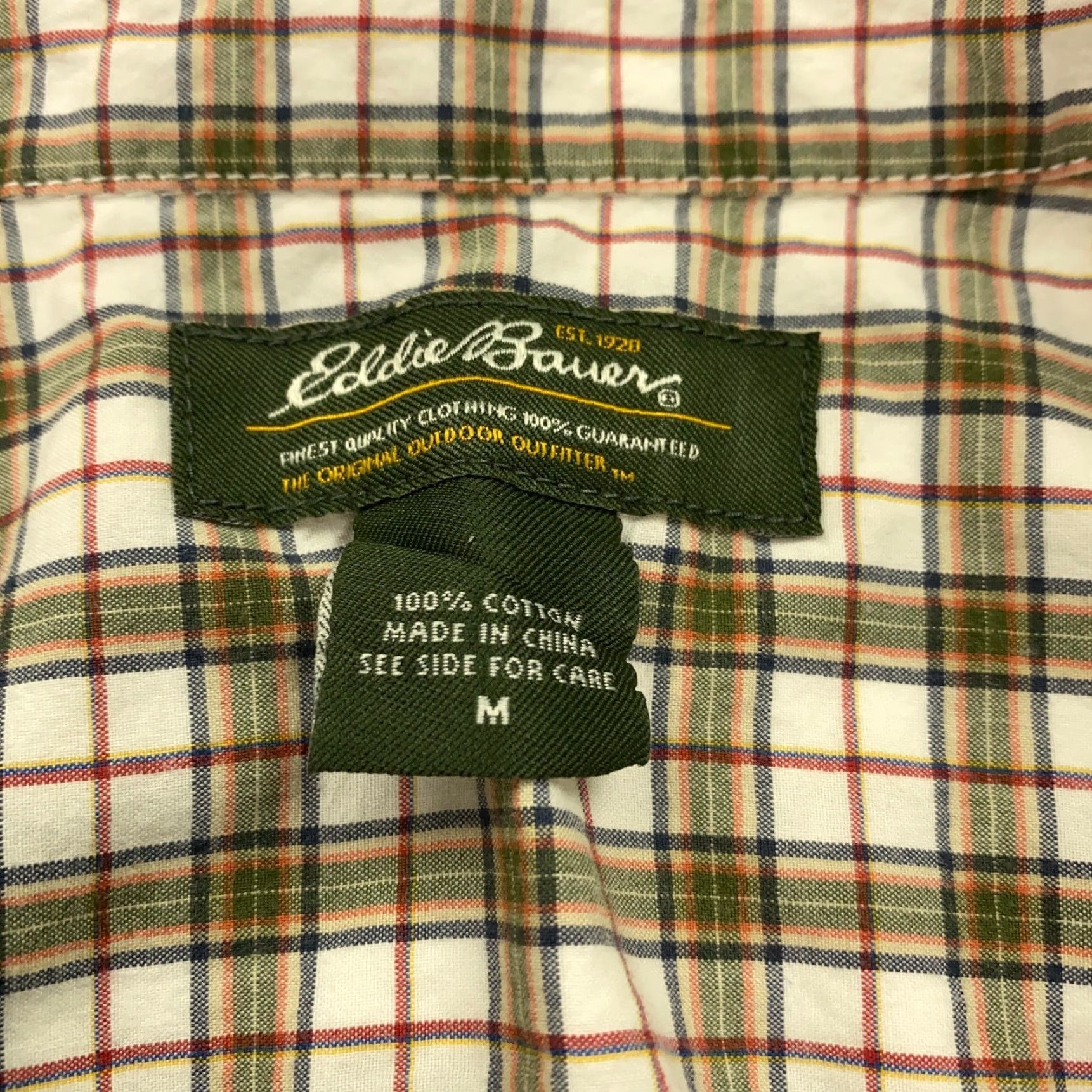 Eddie Bauer Eddie Bauer Women's Shirt Medium Plaid Button-Up Long Sleeve V-Neck Multicolor Casual Size M / US 6-8 / IT 42-44 - 6 Thumbnail