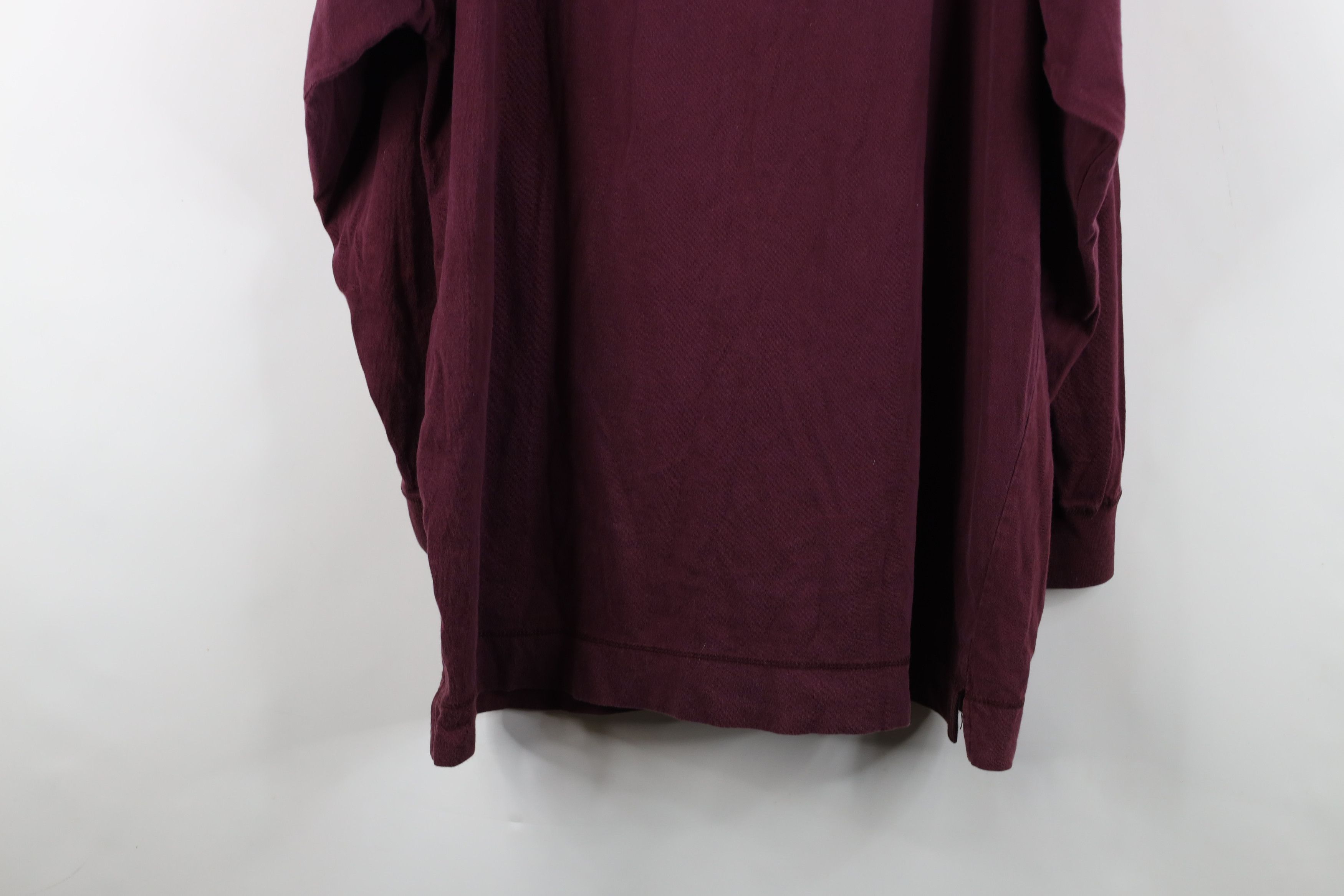 Vintage Vintage 90s Streetwear Blank Long Sleeve Henley T-Shirt Size US XXL / EU 58 / 5 - 15 Thumbnail
