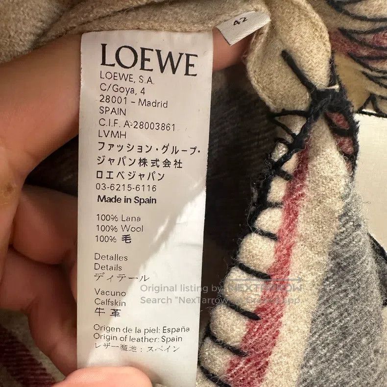 Loewe Loewe Leather Patch Logo Striped Hooded Coat Jacket Size M / US 6-8 / IT 42-44 - 4 Thumbnail