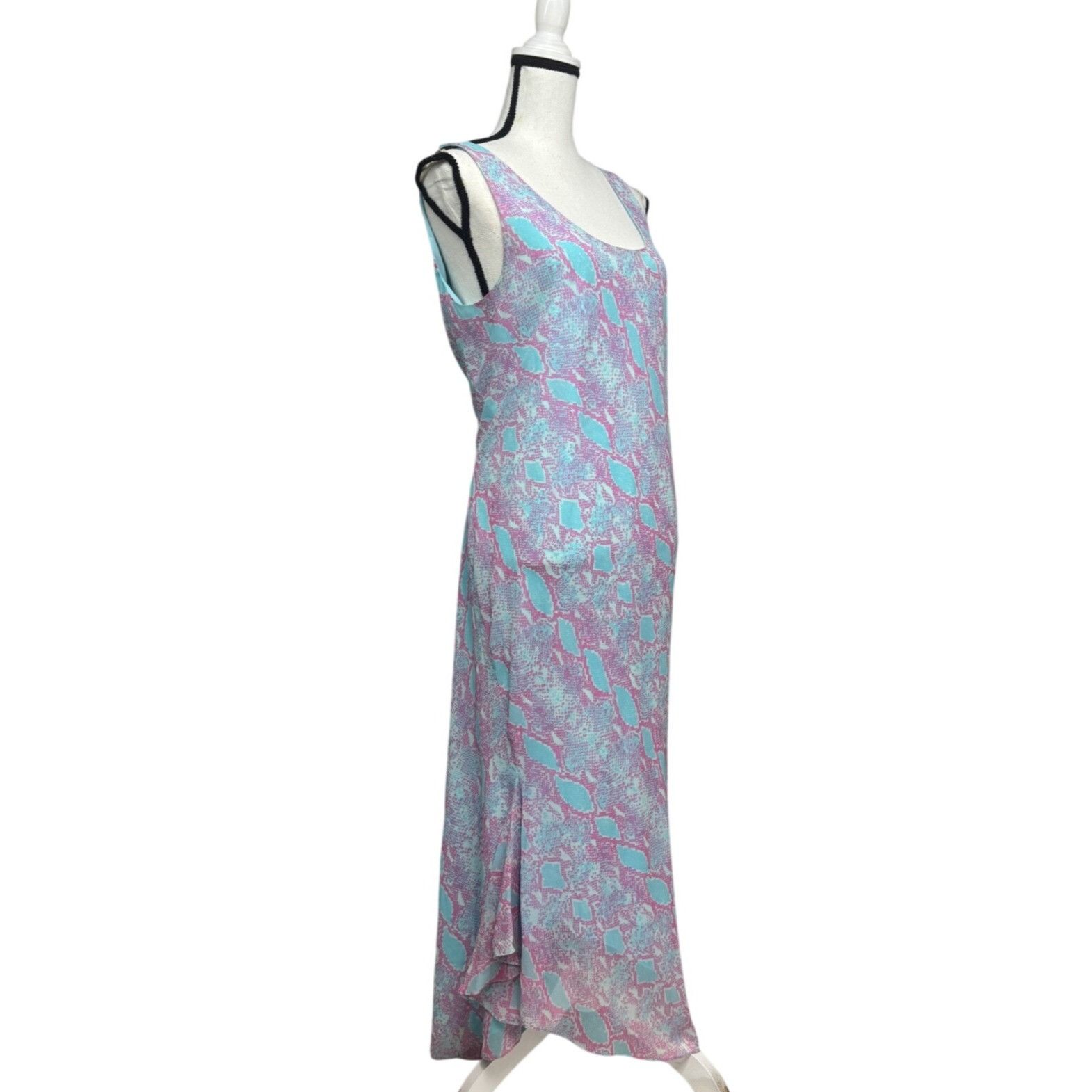 Diane von Furstenberg DVF Diane von Furstenberg Talia Tank Midi Dress In Sea Pytho Size M / US 6-8 / IT 42-44 - 4 Thumbnail