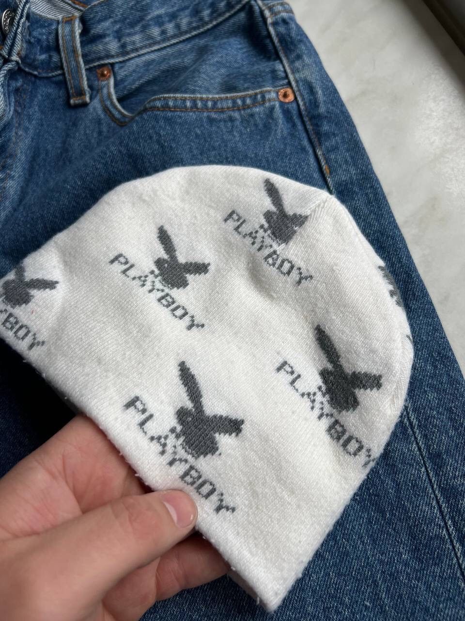 Other × Playboy Playboy Vintage Monogram Hat Beanie Bunny Size ONE SIZE - 4 Thumbnail