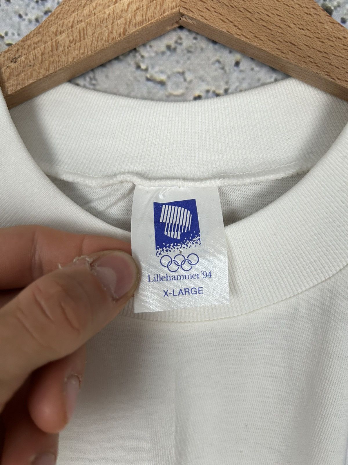 Vintage Vintage 1994 Lillehammer Olympic Games Archive Graphic Tee Size US XL / EU 56 / 4 - 5 Thumbnail
