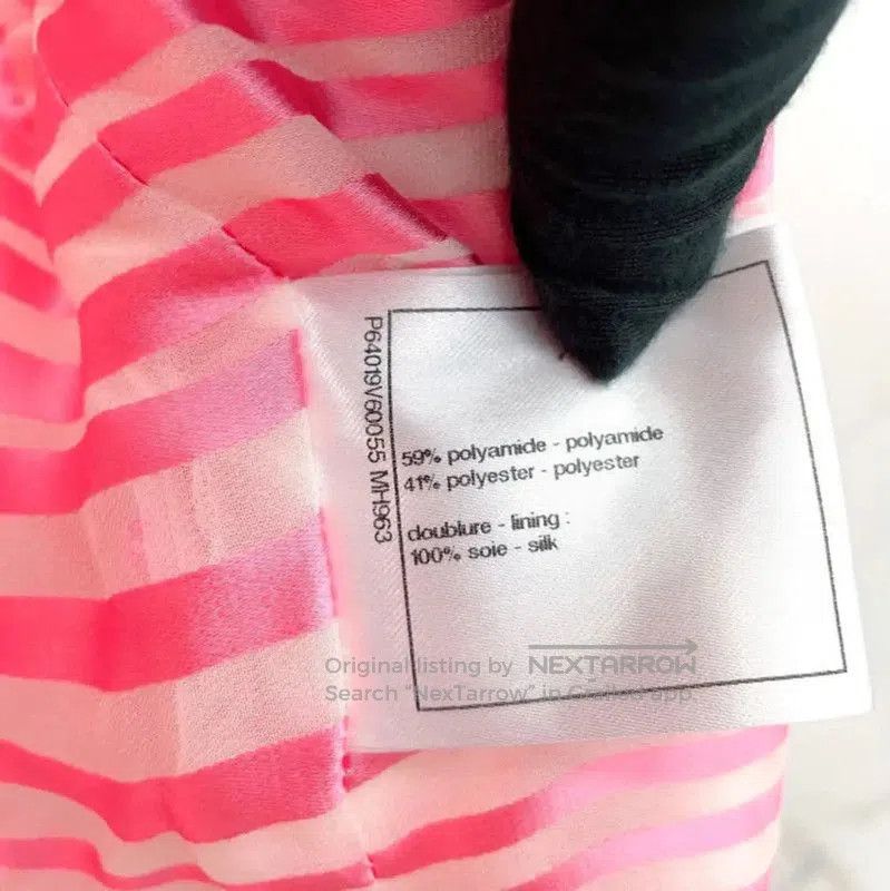 Chanel Chanel Pink Polyester Women's Jacket . Size S / US 4 / IT 40 - 9 Thumbnail
