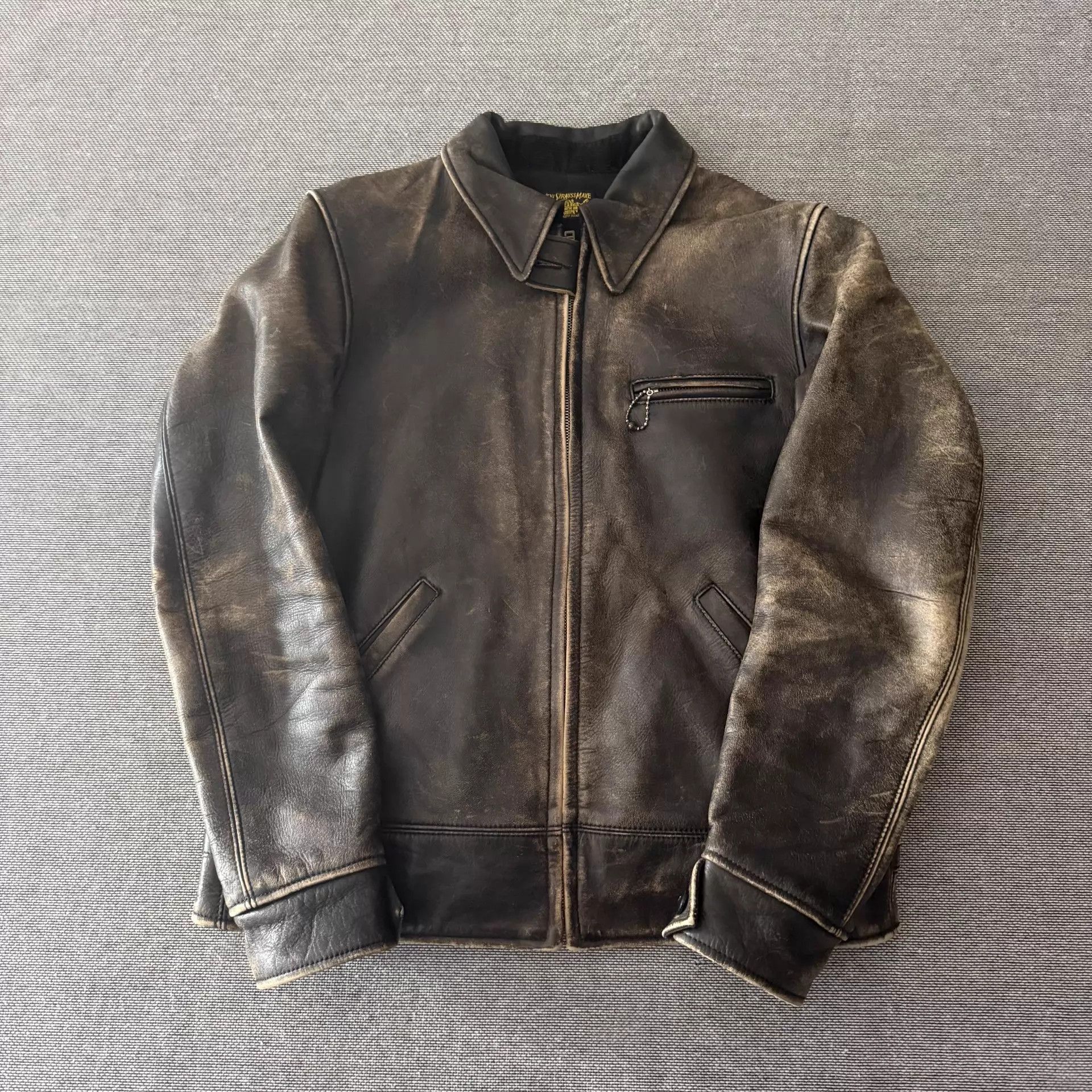 Levi's Levi's LVC 1930s Pakistan Cowhide Motorcycle Jacket Size US M / EU 48-50 / 2 - 1 Thumbnail