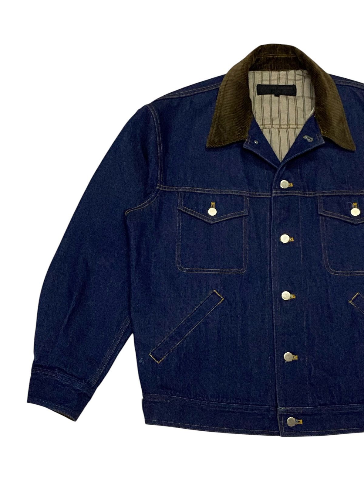 Comme des Garcons Rare🔥Vintage Comme Des Garçons Homme Denim Jacket Size US M / EU 48-50 / 2 - 12 Thumbnail