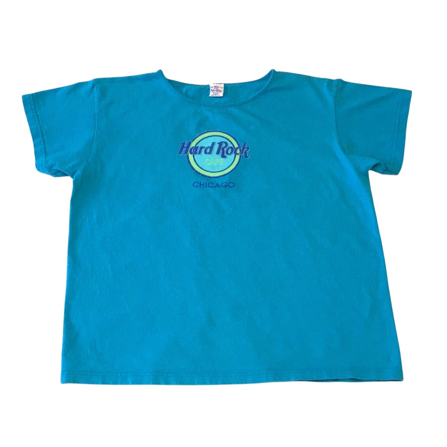 Hard Rock Cafe Hard Rock Cafe Chicago Ladies T-Shirt Teal Lime Medium Size M / US 6-8 / IT 42-44 - 1 Thumbnail