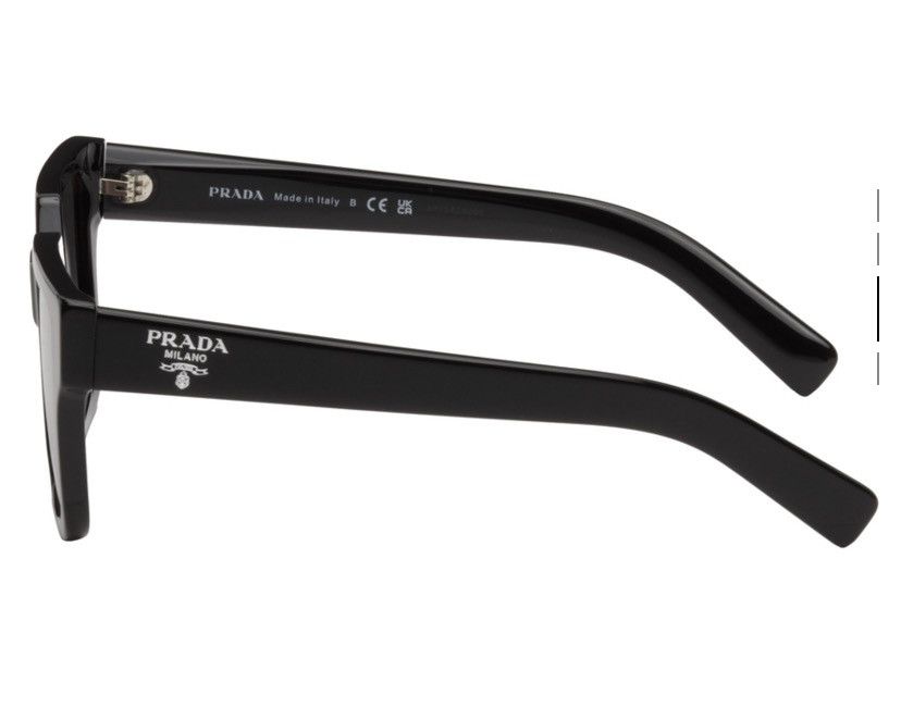 Prada Prada Black Square Sunglasses Size ONE SIZE - 3 Thumbnail