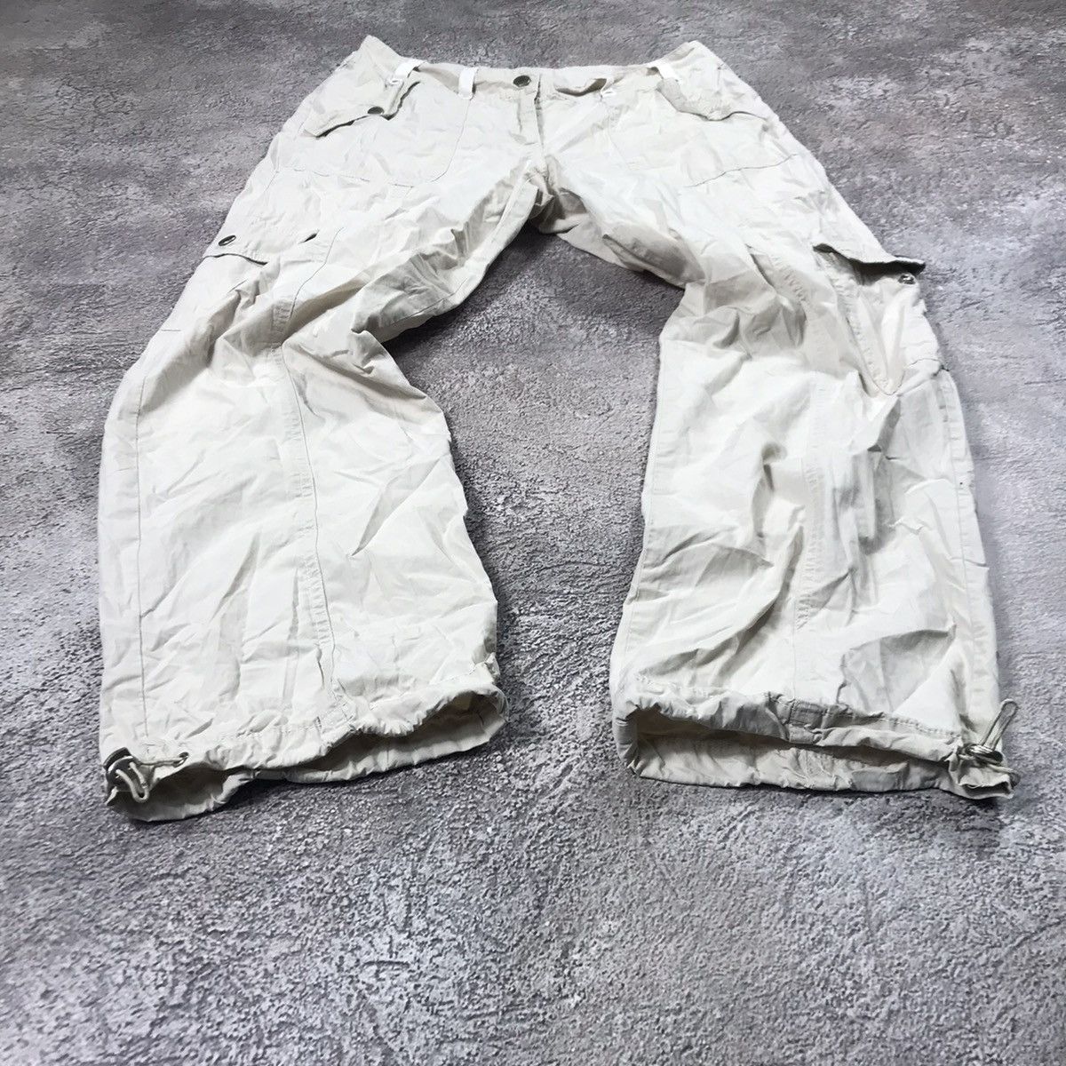 Vintage Vintage 90s Baggy Cargo Pants Distressed Parachute Grunge 30 Size 30" / US 8 / IT 44 - 1 Thumbnail