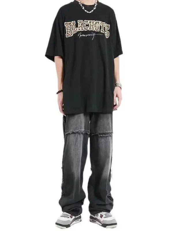 Japanese Brand Retro hip-hop high street straight leg jeans Size US 30 / EU 46 - 1 Thumbnail
