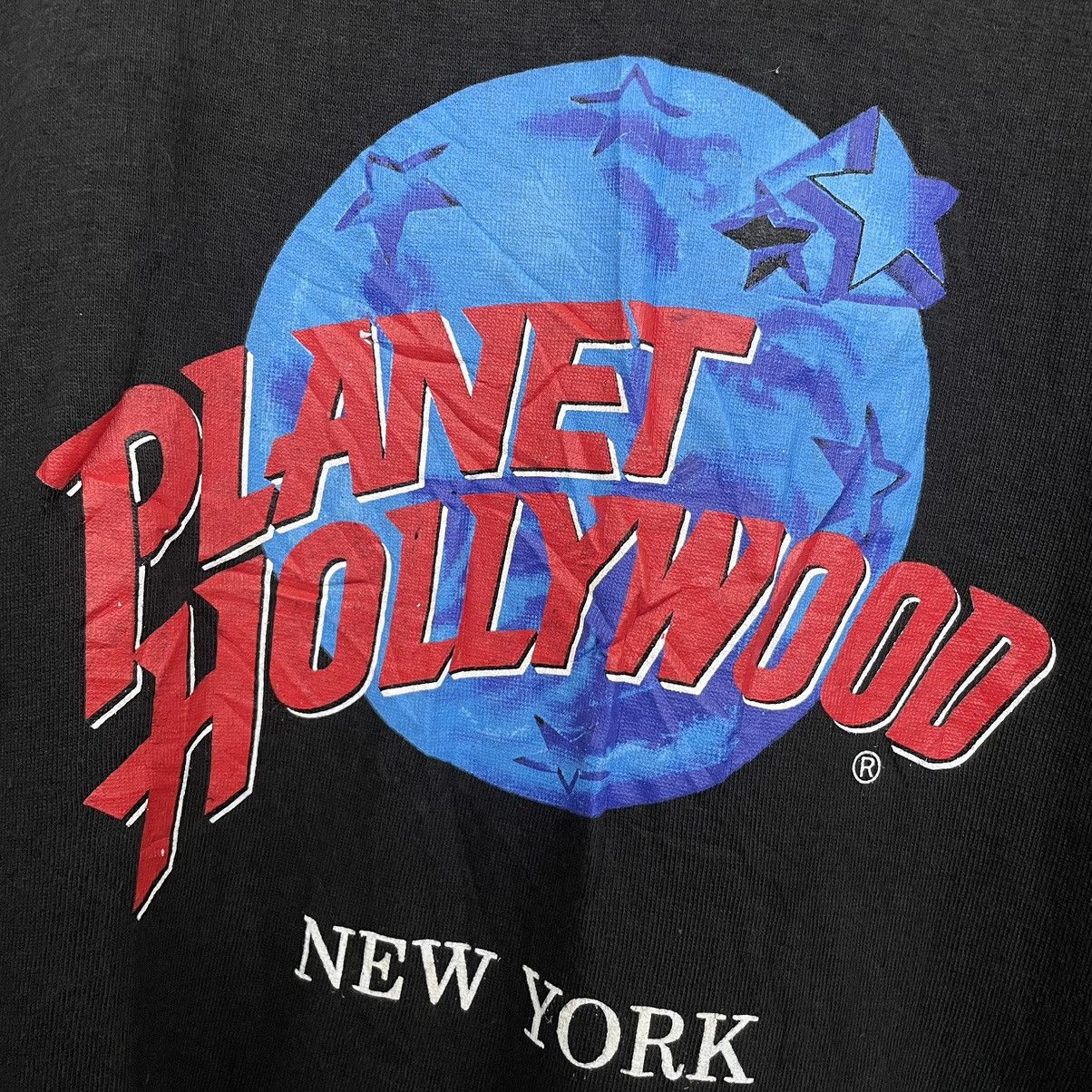Planet Hollywood × Vintage 1990s Planet Hollywood New York Promo T Shirt Size US XL / EU 56 / 4 - 2 Thumbnail