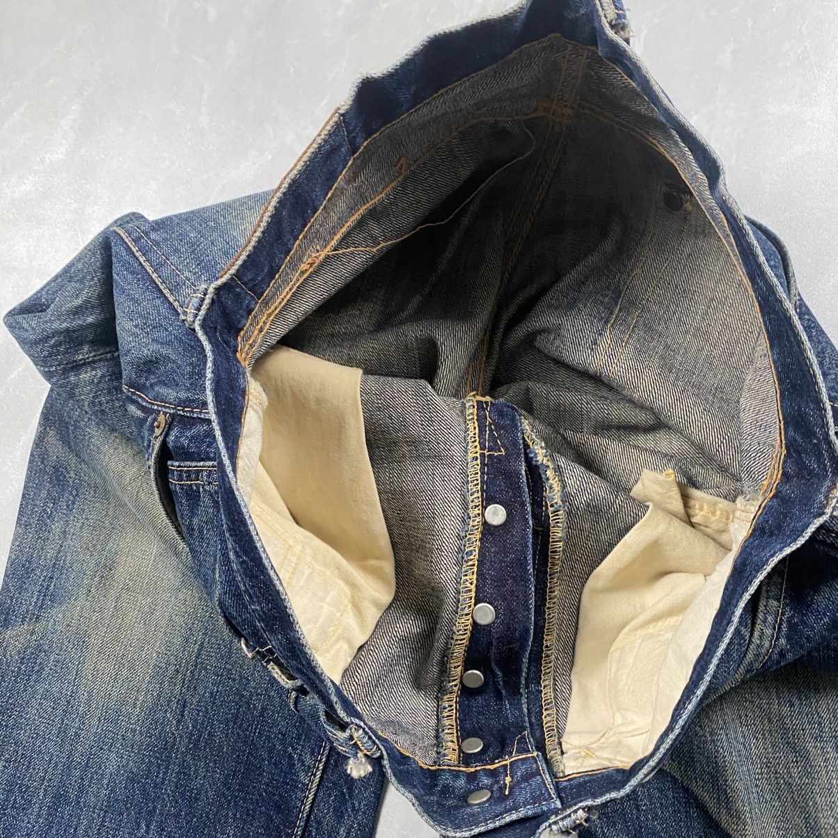 The Real McCoy's Rare Vintage Joe Mccoy Washed Selvedge Denim Size US 30 / EU 46 - 9 Thumbnail