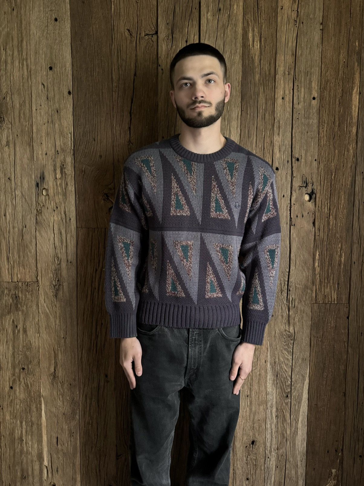 Vintage 90s Christian Dior Monsieur Knit Sweater