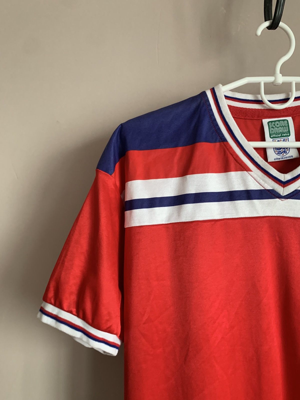 Vintage England 1983 Away Football Shirt Retro score draw Soccer M Size US M / EU 48-50 / 2 - 3 Thumbnail